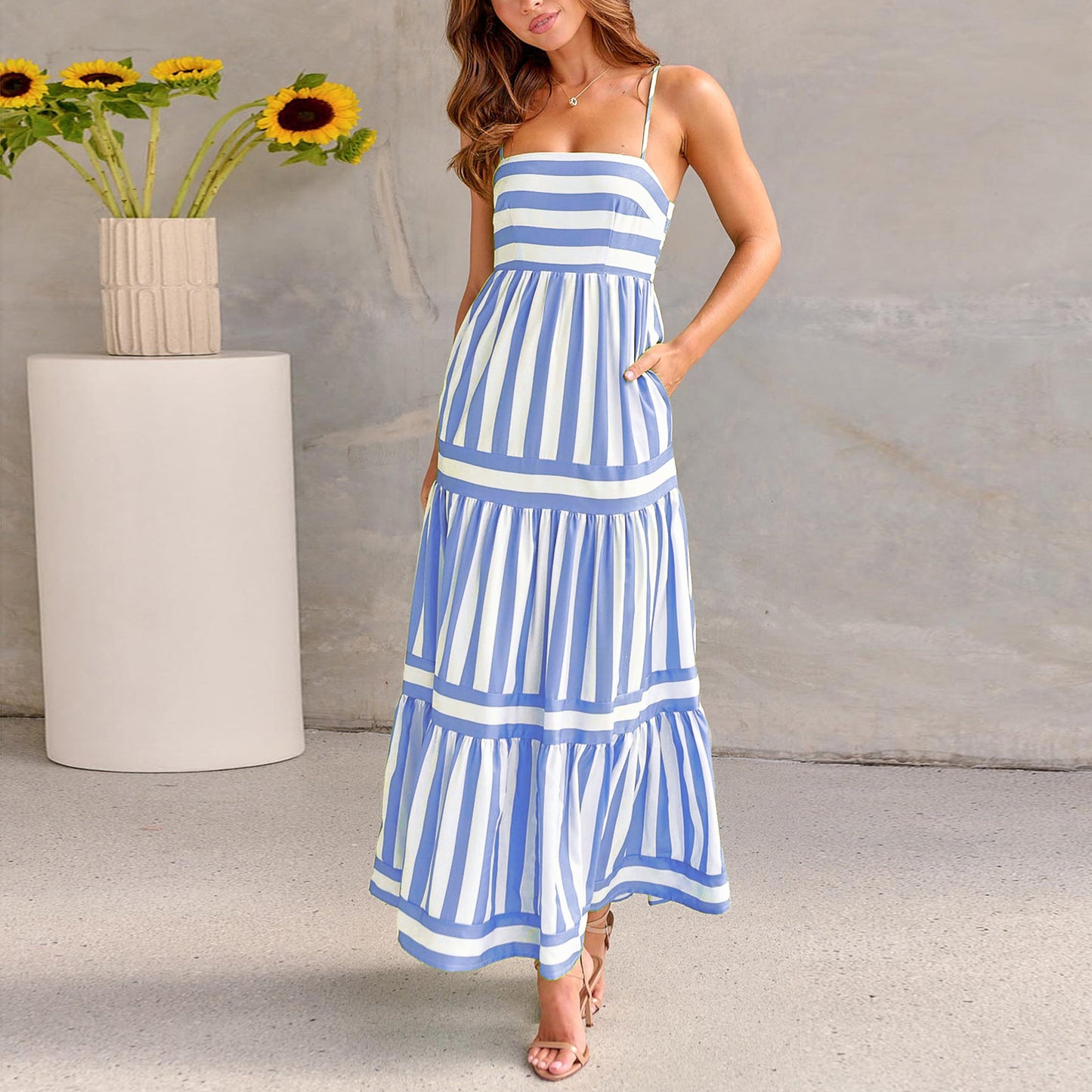 Robe Élise à Rayures