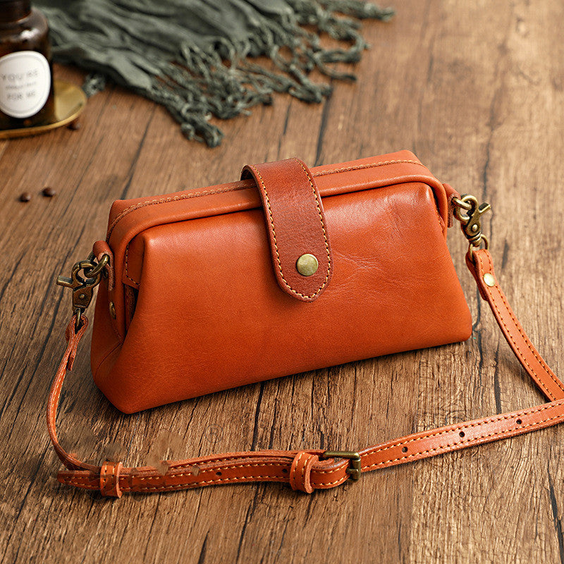 Clementine Italian leather satchel