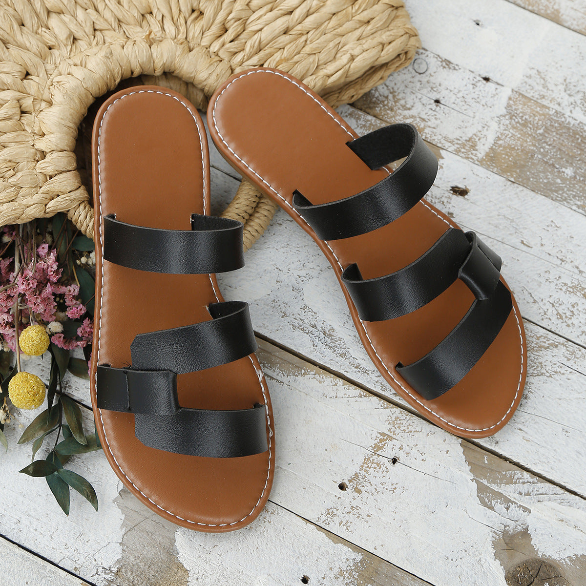 Lightweight Flat Sole Sandals