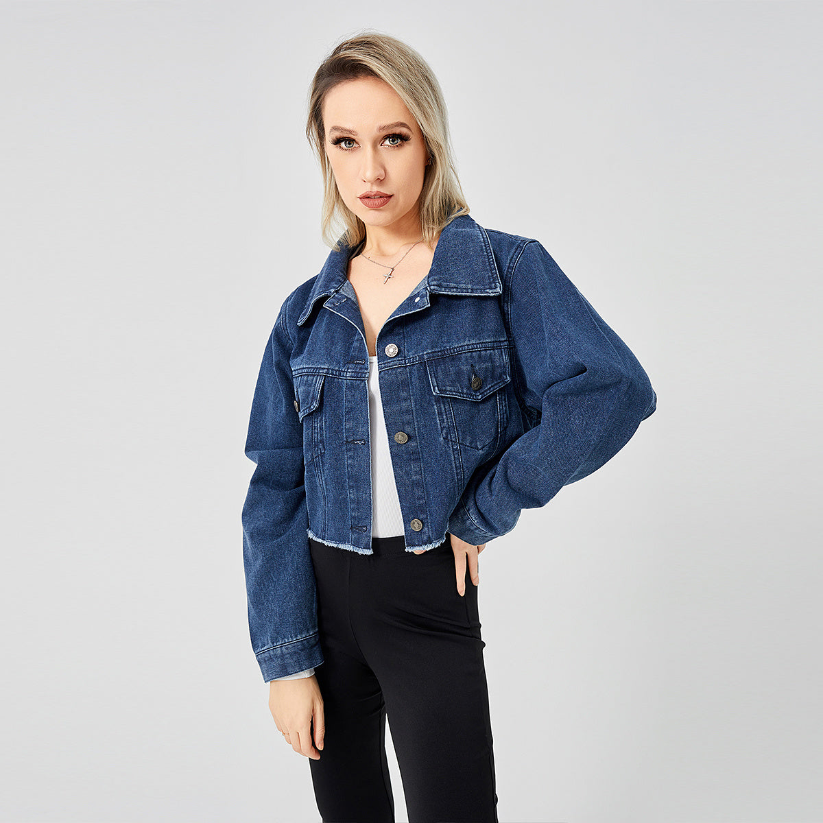 Vintage Frayed Denim Jacket