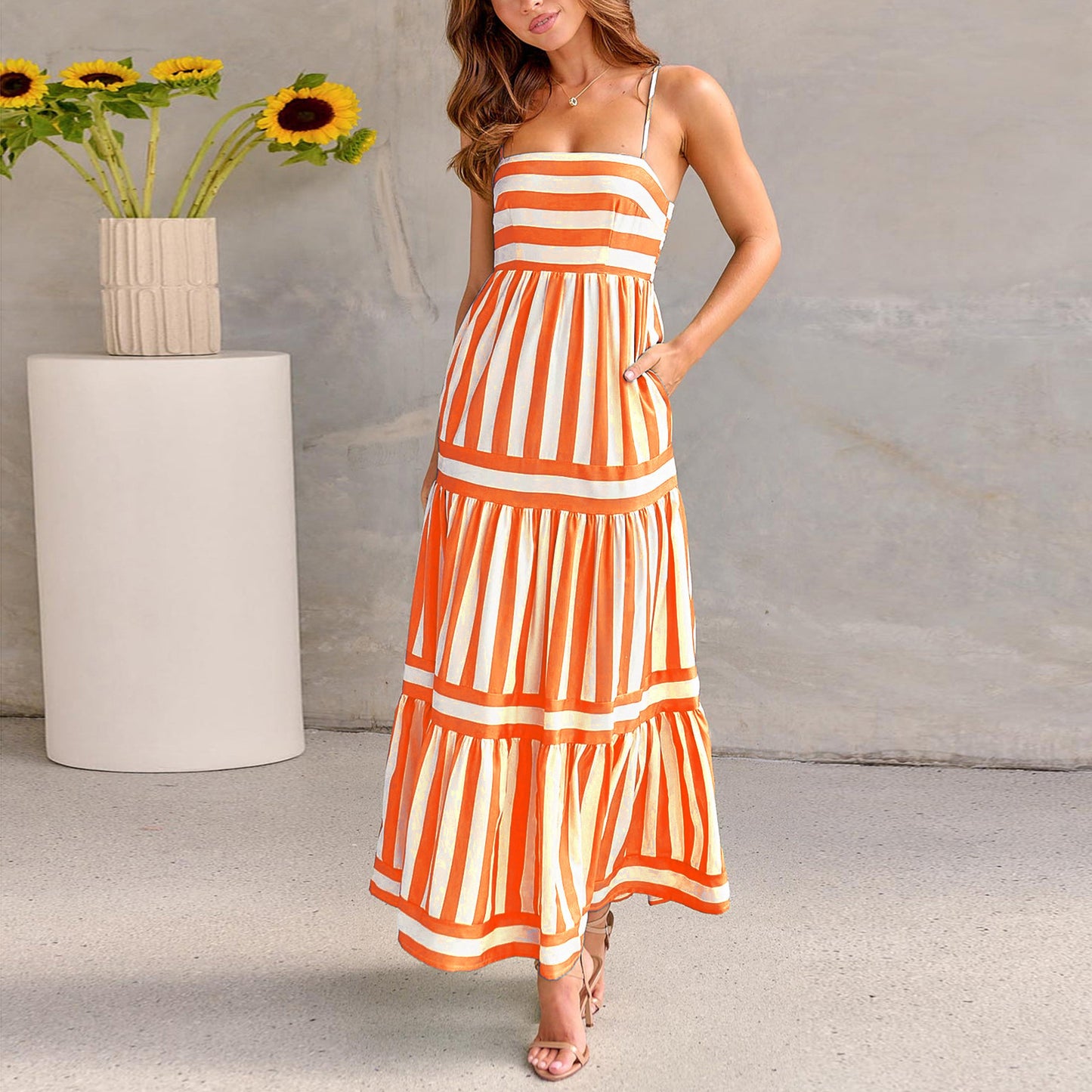 Robe Élise à Rayures