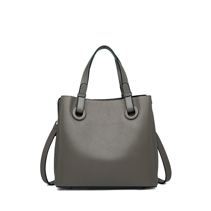Genuine leather shoulder bag for women