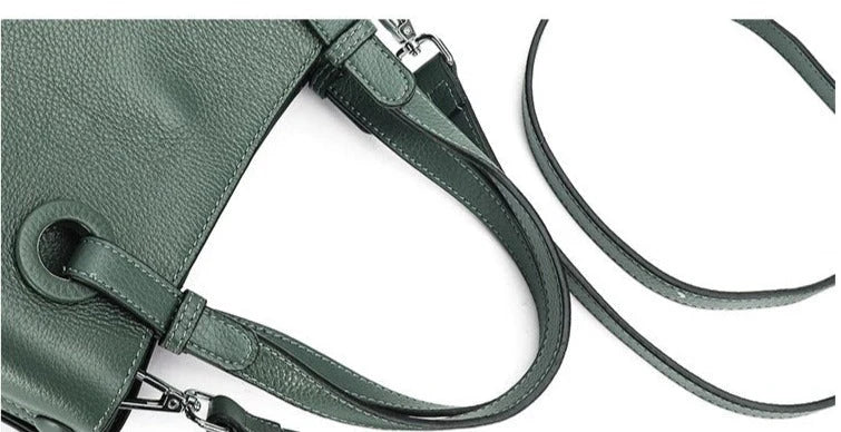 Genuine leather shoulder bag for women