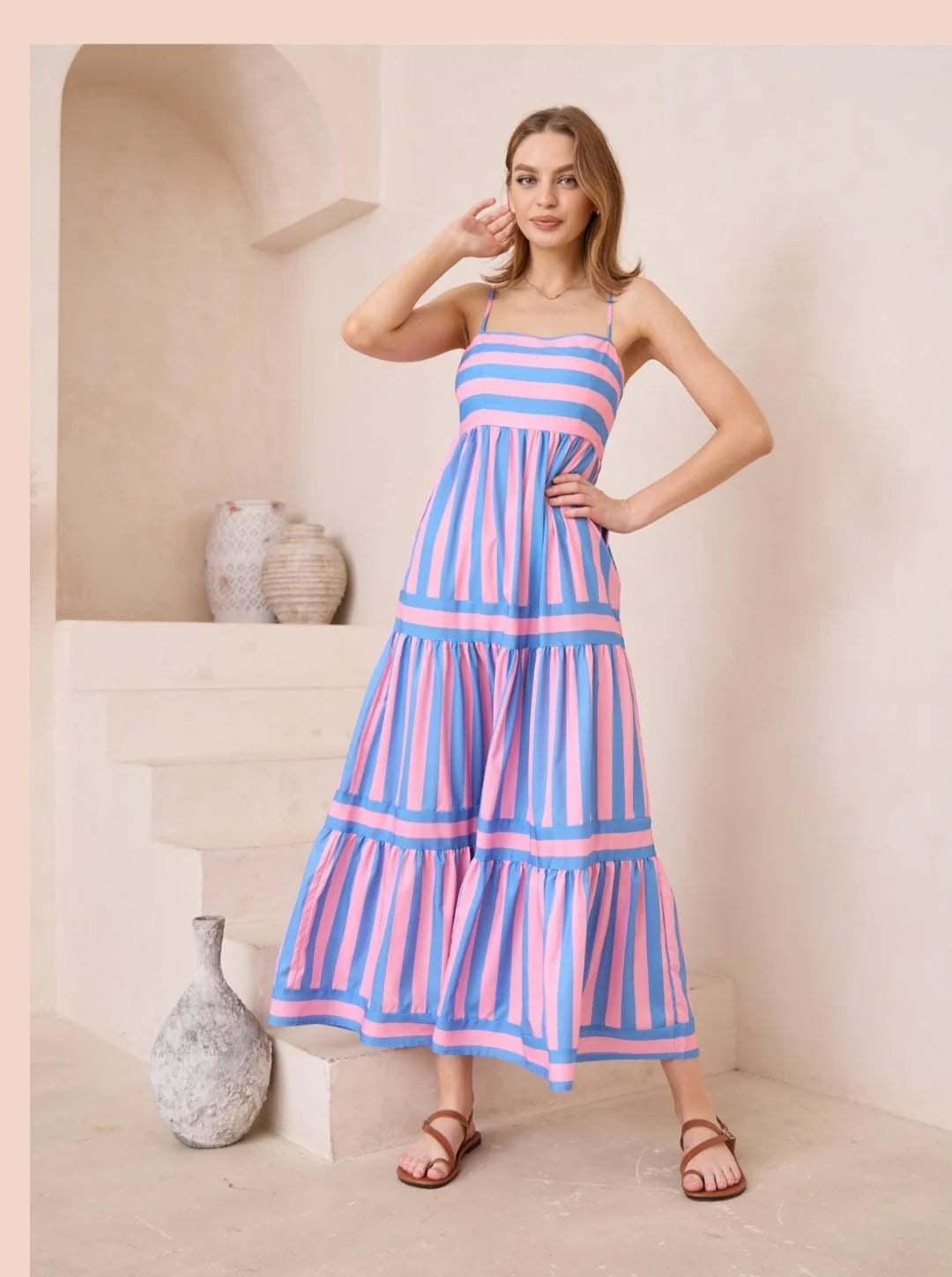 Robe Élise à Rayures
