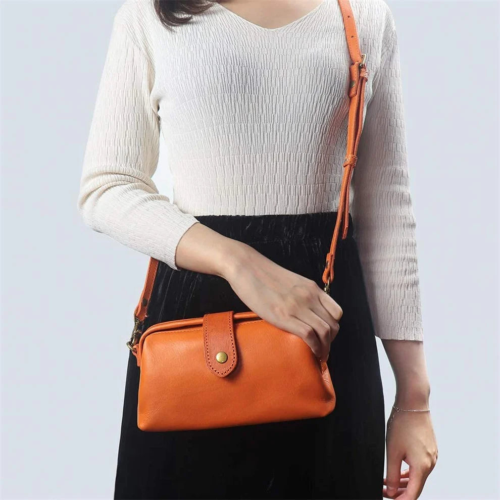 Clementine Italian leather satchel