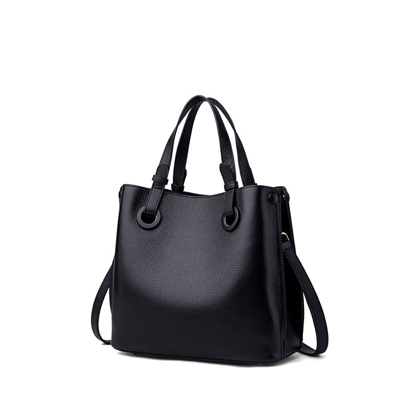 Genuine leather shoulder bag for women