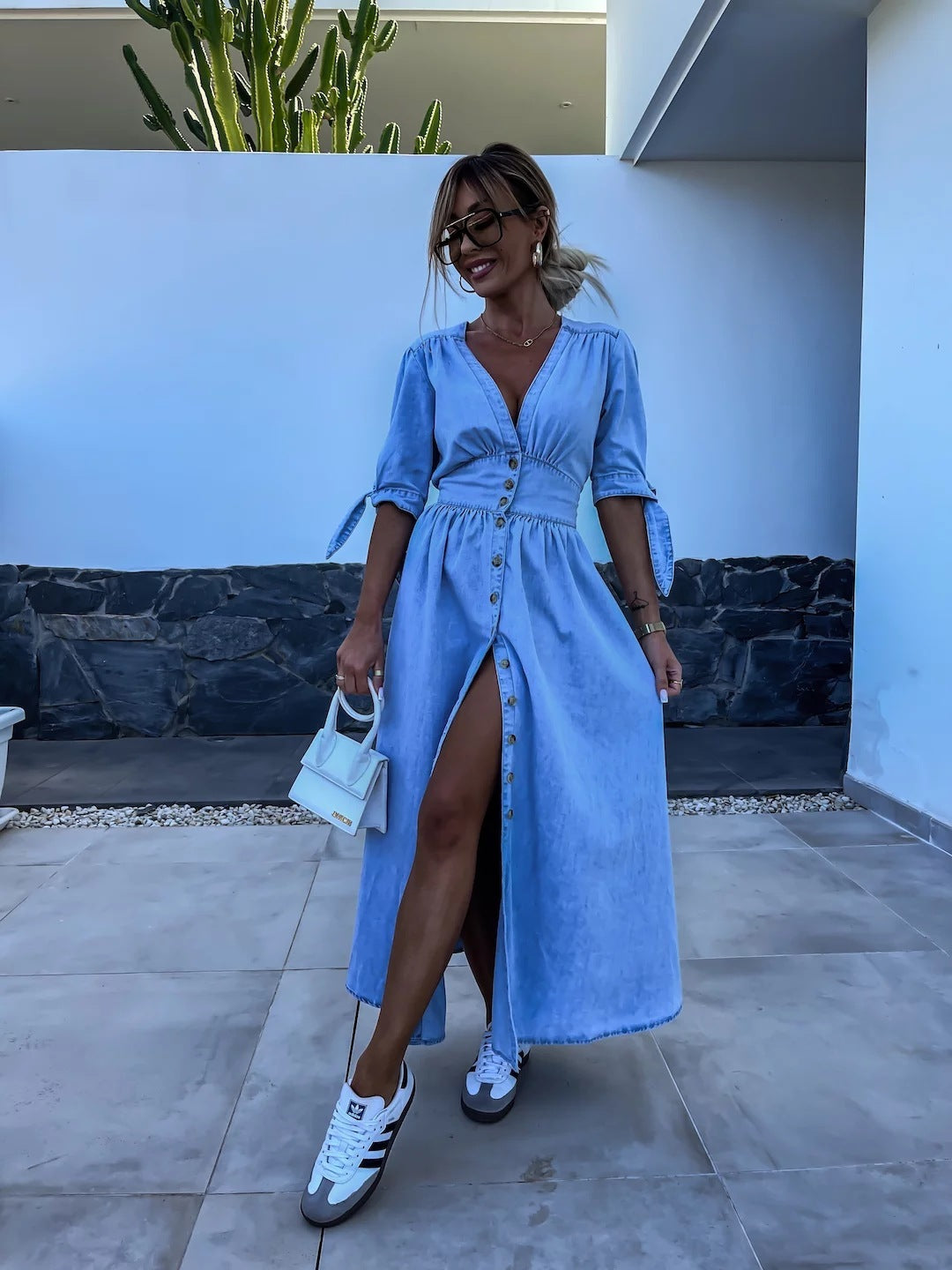 Robe en jean sexy Élégance