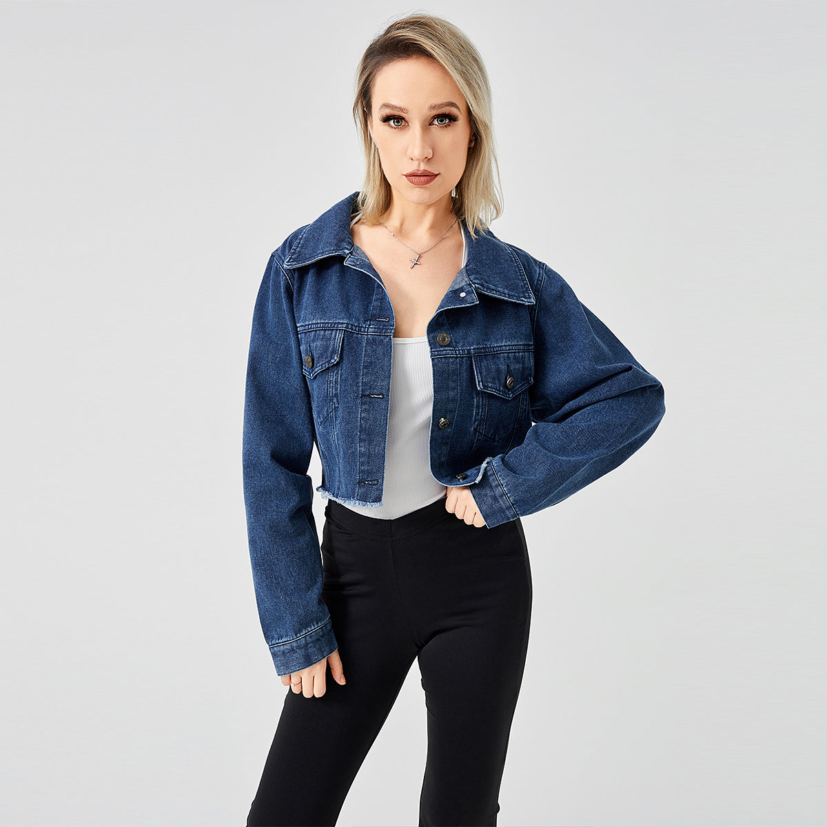 Veste Jean Vintage Effilée