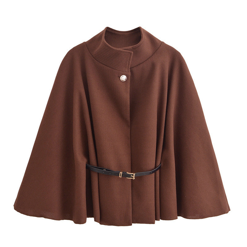 Elegant Belted Poncho
