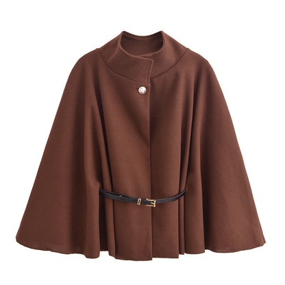 Elegant Belted Poncho