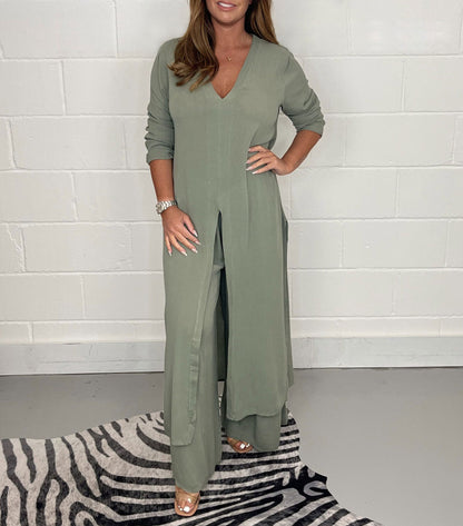 Ensemble de pantalons longs à la mode pour femmes