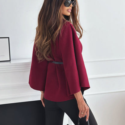 Elegant Belted Poncho