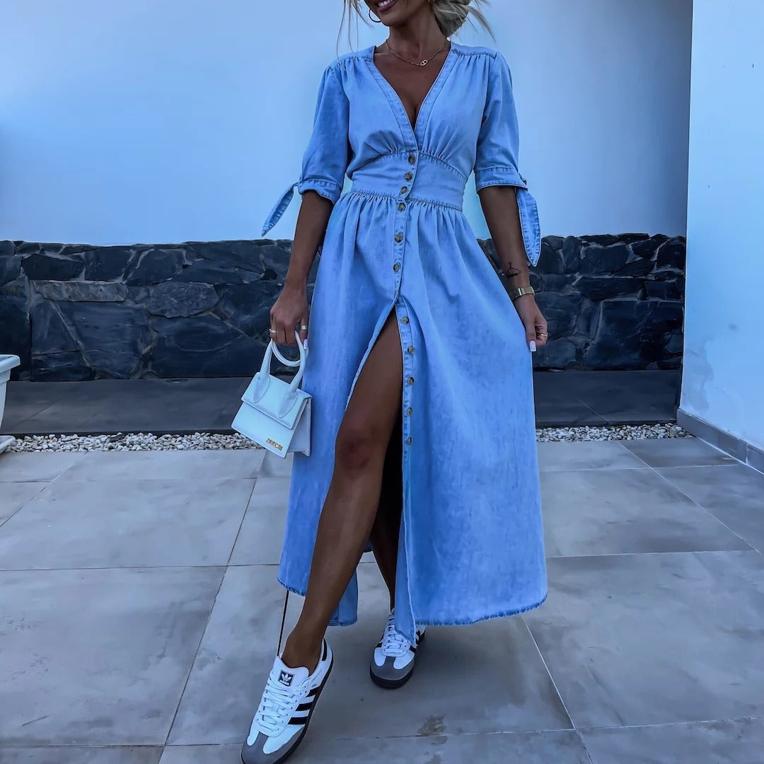 Robe en jean sexy Élégance