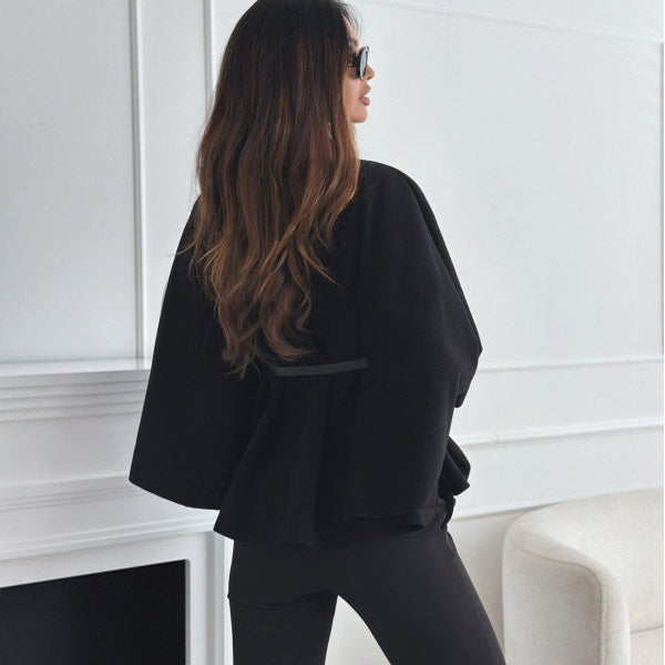 Elegant Belted Poncho