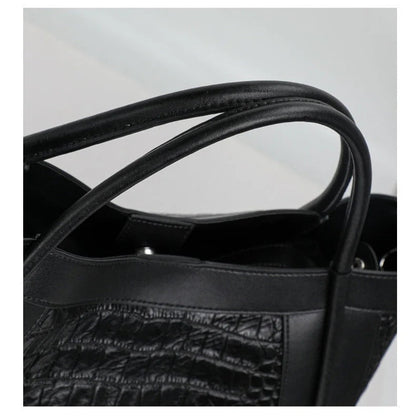 Sac à Main en cuir Effet Crocodile