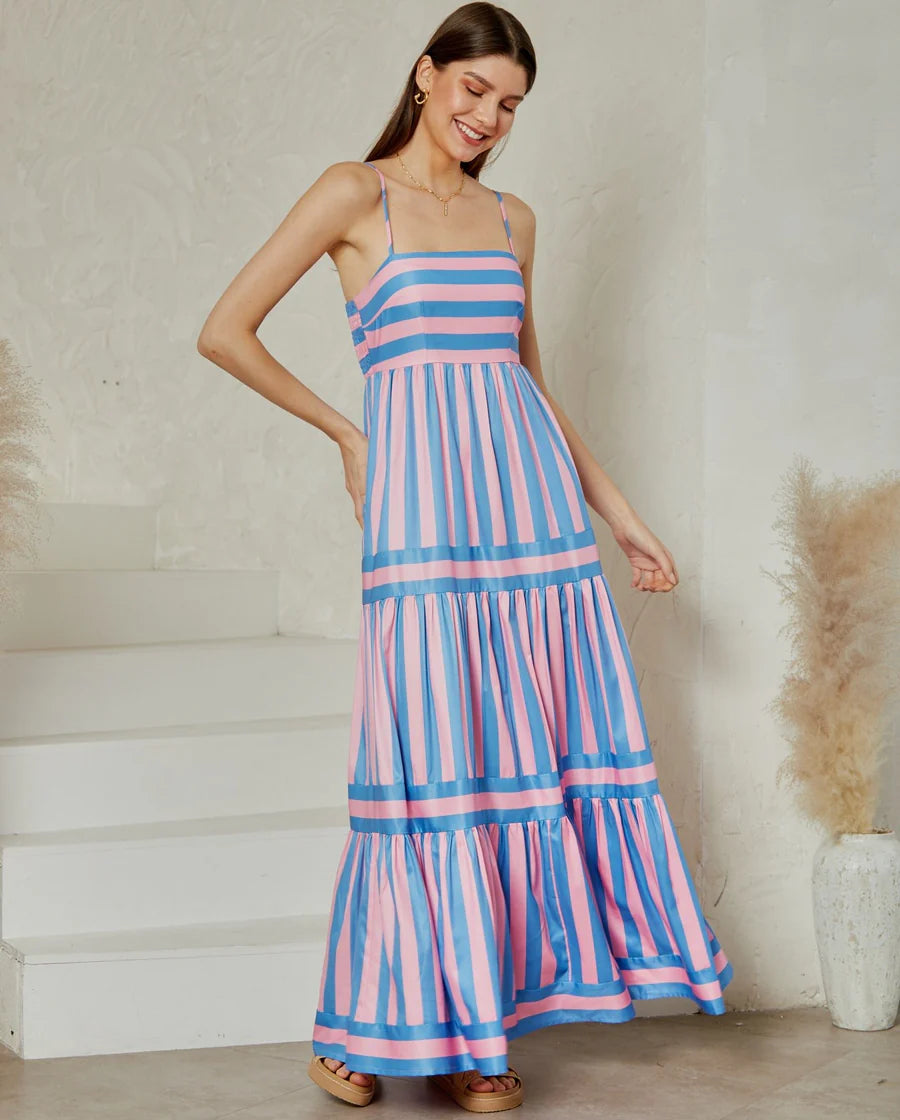 Robe Élise à Rayures