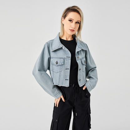 Veste Jean Vintage Effilée