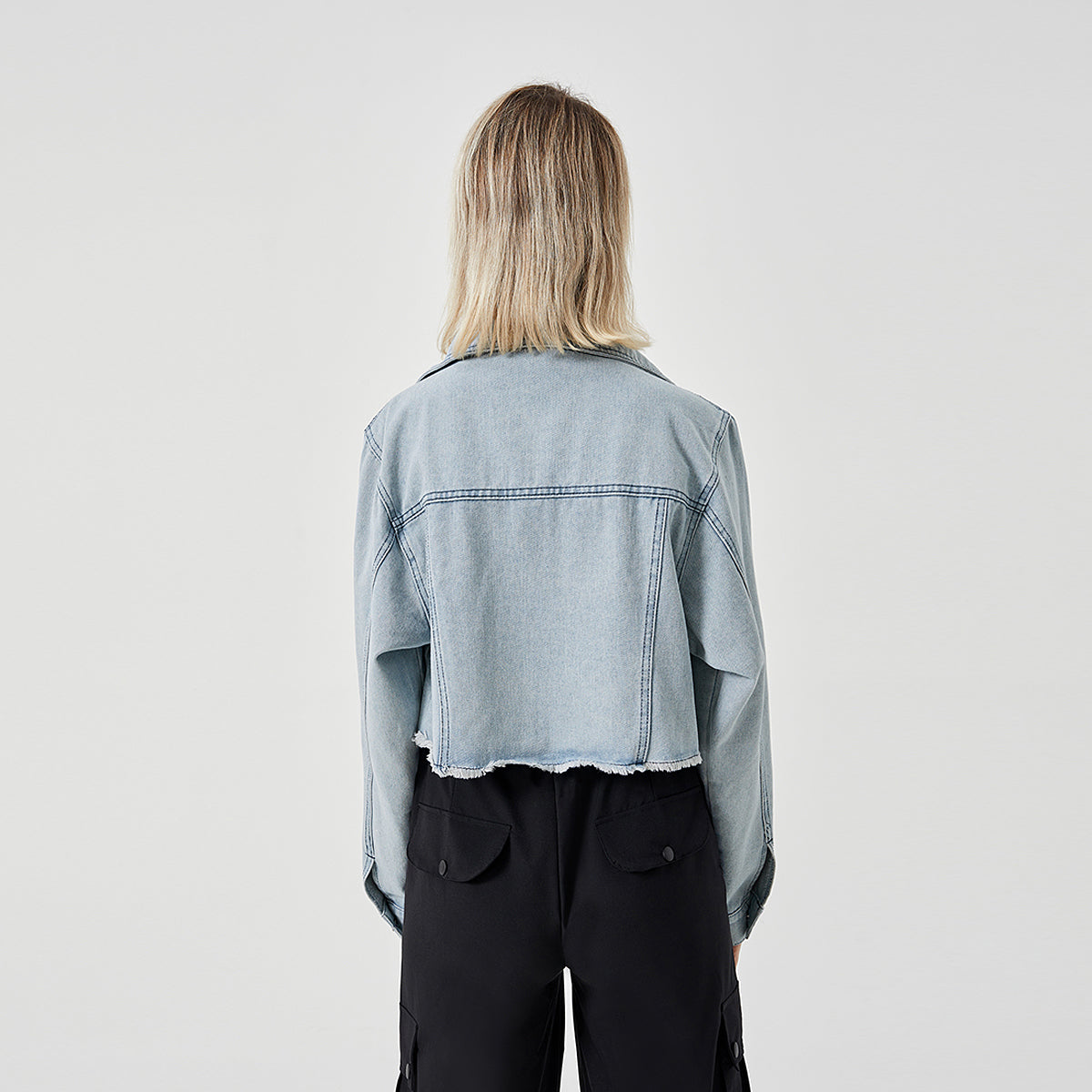Veste Jean Vintage Effilée