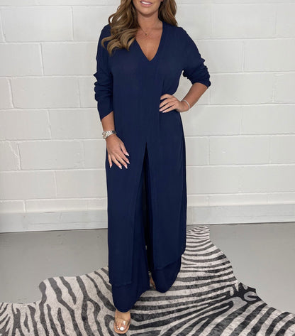 Ensemble de pantalons longs à la mode pour femmes