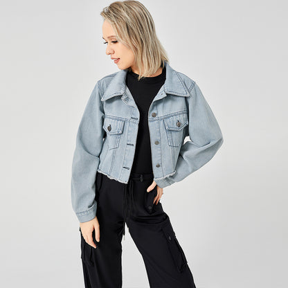 Veste Jean Vintage Effilée