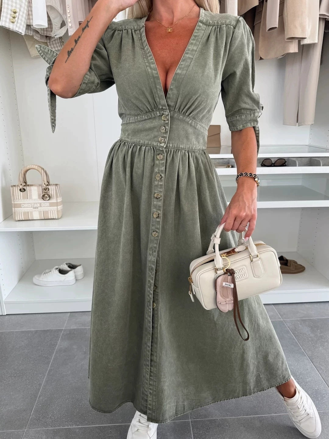 Robe en jean sexy Élégance