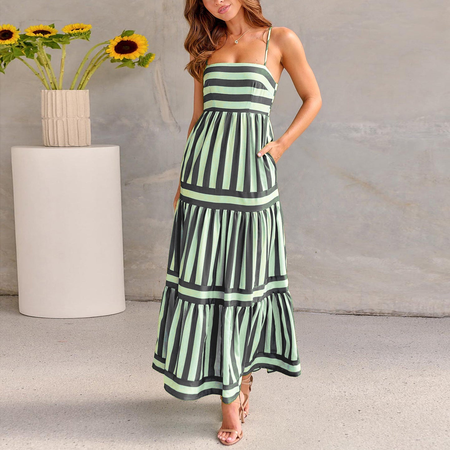 Robe Élise à Rayures