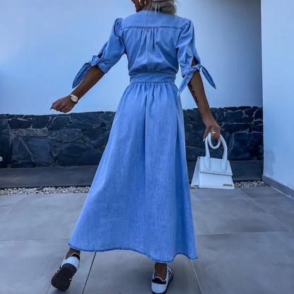 Robe en jean sexy Élégance