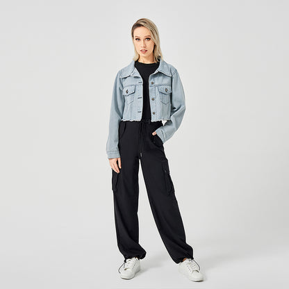 Veste Jean Vintage Effilée