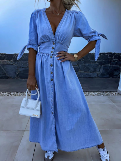 Robe en jean sexy Élégance