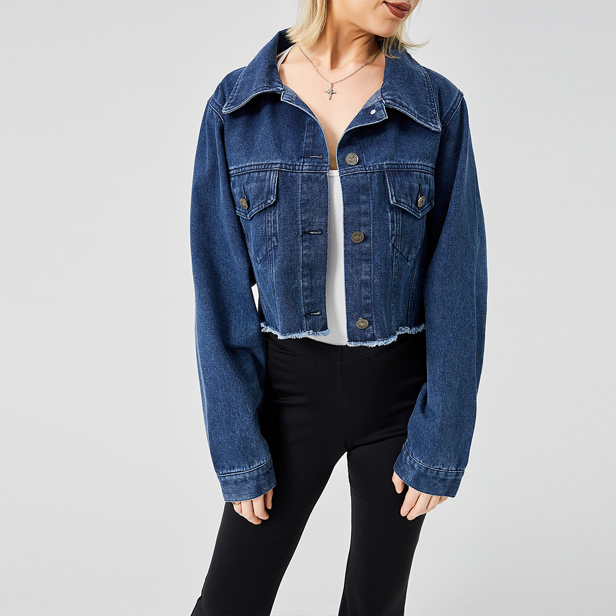 Veste Jean Vintage Effilée
